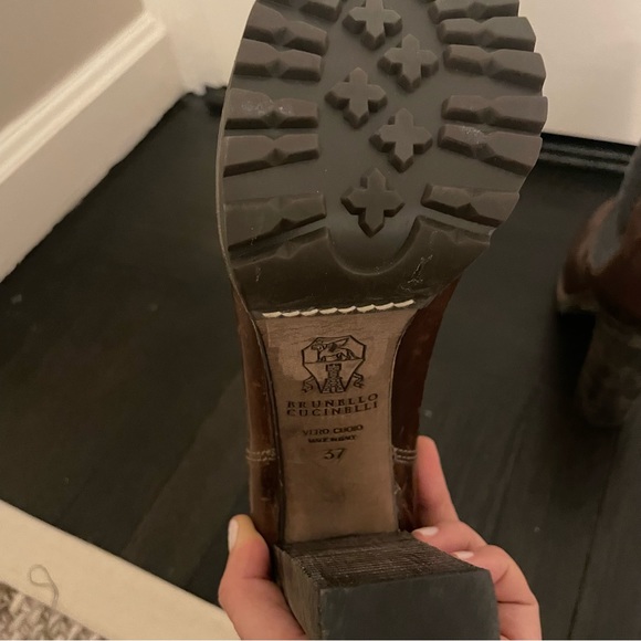 Brunello Cucinelli lug sole heeled Chelsea boot - Picture 2 of 4